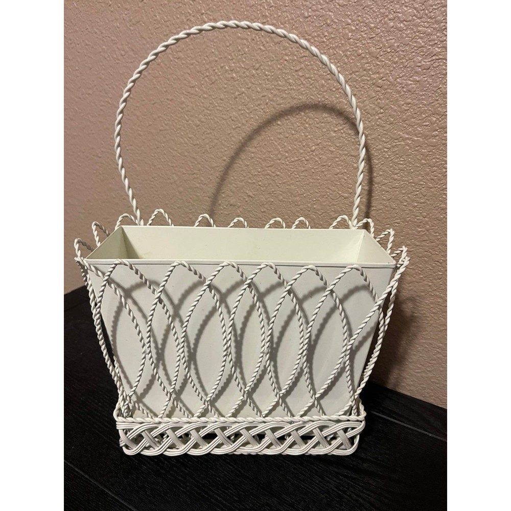 Vintage White French Shabby Chic Letter Holder